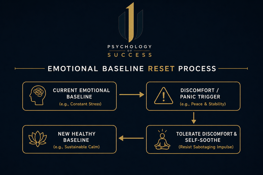 The Mountain Is You: The Ultimate Guide to Overcoming Self-Sabotage 4 emotional baseline reset process from the mountain is you book