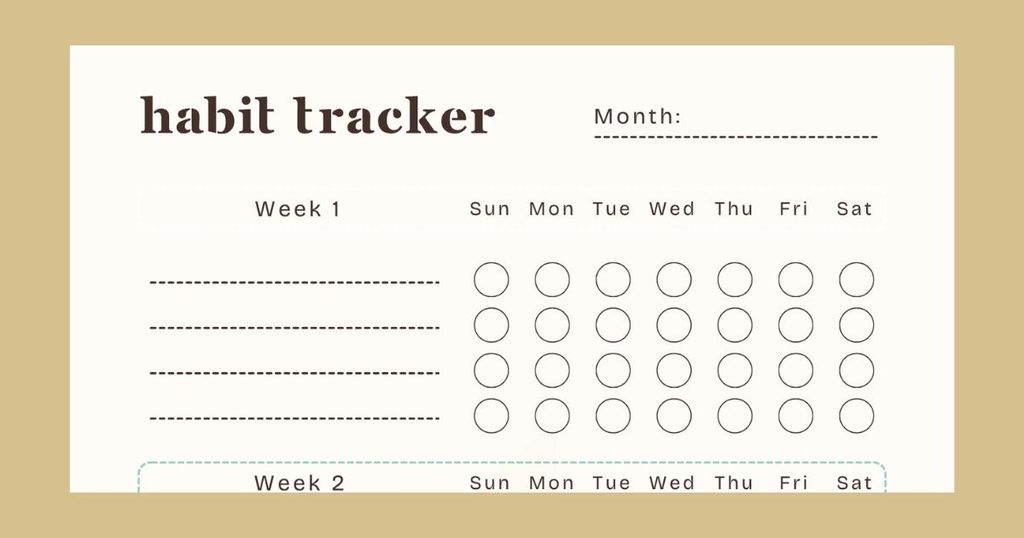 how to create a habit tracker on canva